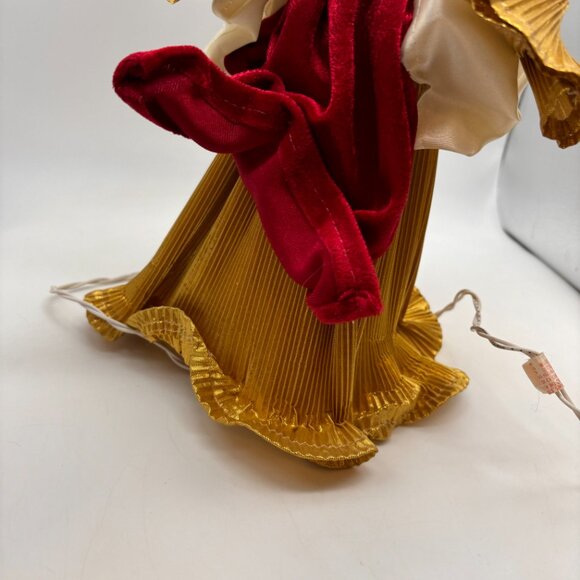 Vintage Christmas Angel Tree Topper Christmas Decor with Lights Not Working - Picture 14 of 16